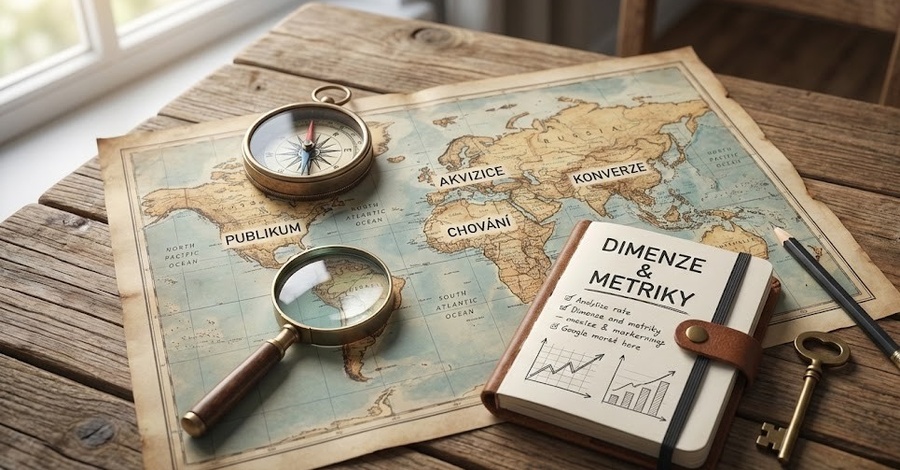 Orientace v účtu Google Analytics